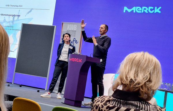 Präsentation bei Merck-Veranstaltung.