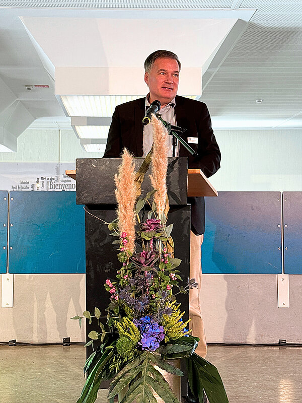 Klaus-Stefan Ruoff, Vizepräsident der IHK Frankfurt am Main Klaus-Stefan Ruoff, Vizepräsident der IHK Frankfurt am Main bei seiner Rede