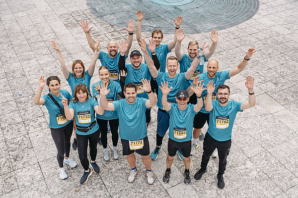 Provadis beim JP Morgan Lauf in Frankfurt Gruppenfoto des Provadis Teams beim JP Morgan Lauf in Frankfurt
