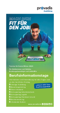 Flyer Berufsinfotage: Termine und Info