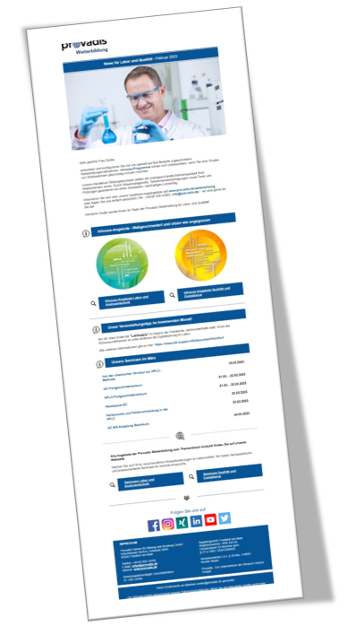 eNews von Provadis Newsletter Provadis