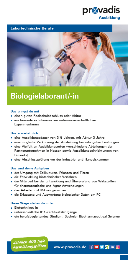 Flyer Biologielaborant (m/w/d) Flyer Biologielaborant (m/w/d)