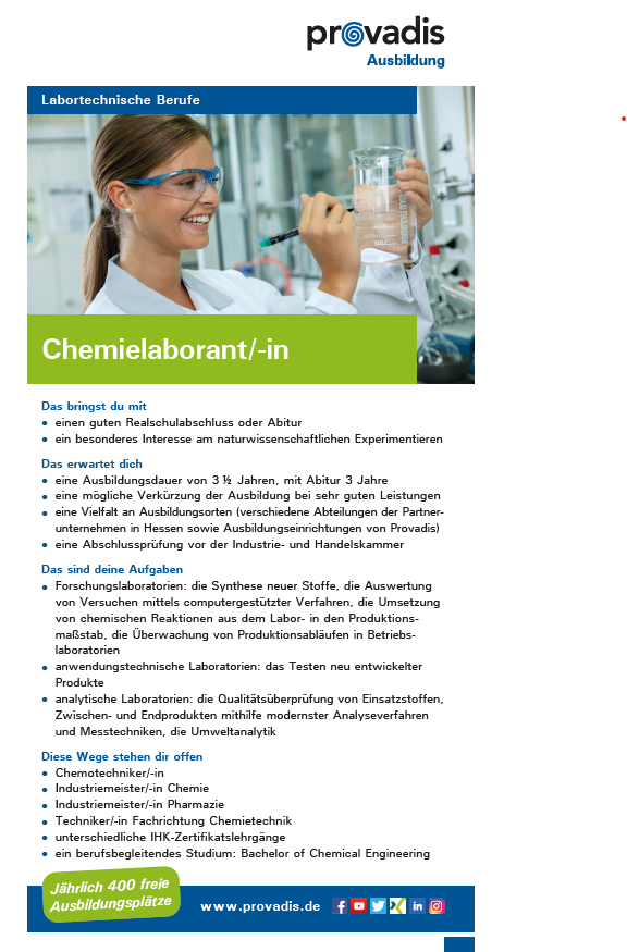 Flyer Chemielaborant (m/w/d) Flyer Chemielaborant (m/w/d)